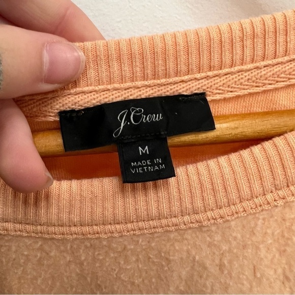 JCREW womens peach fleece sweatshirt - Picture 4 of 4